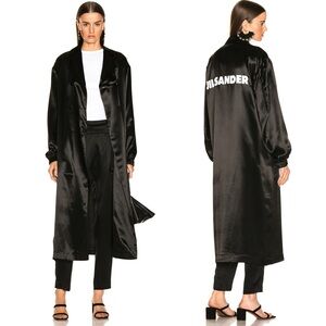 Jil Sander Black Trench Coat